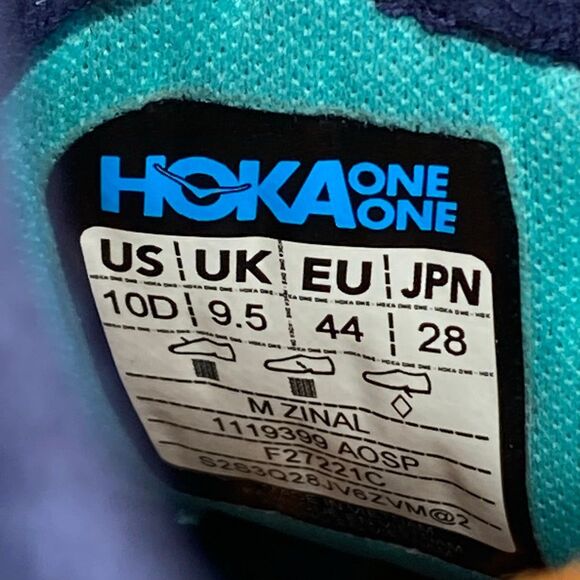 HOKA ONE ONE ZINAL - Men’s Running Shoes - SIZE 10D - Picture 10 of 10